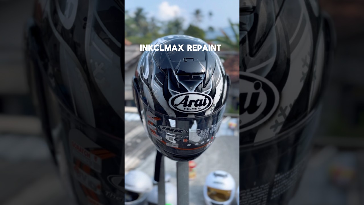 HELM inkclmax DIREPAINT MOTIF HAGA HITAM