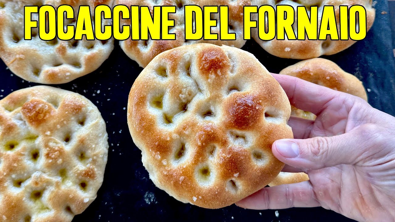 FOCACCINE MORBIDISSIME impastate a MANO e DELIZIOSE * buone come quelle del ESSELUNGA *
