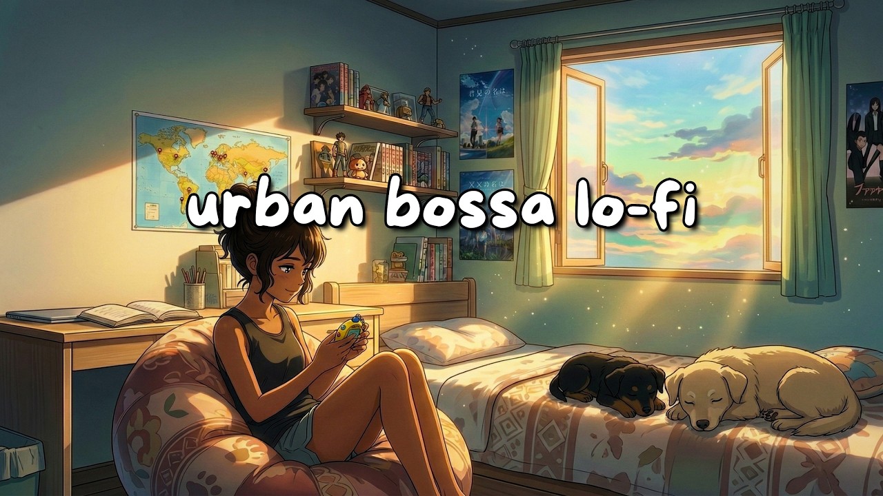 🎧 Urban Bossa Lo-Fi 🌇 Cozy Chill Mix & Slow Beats for Study, Work & Relaxation