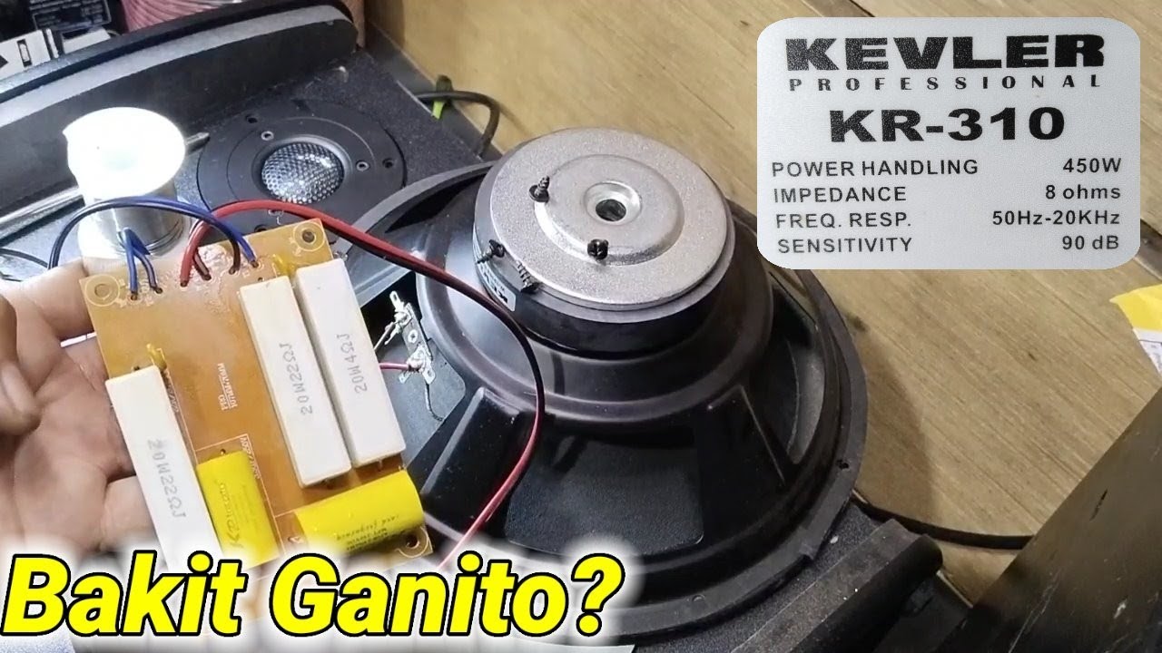 KEVLER KR-310 SPEAKER ‼️Sira Ang tweeter ano pamalit