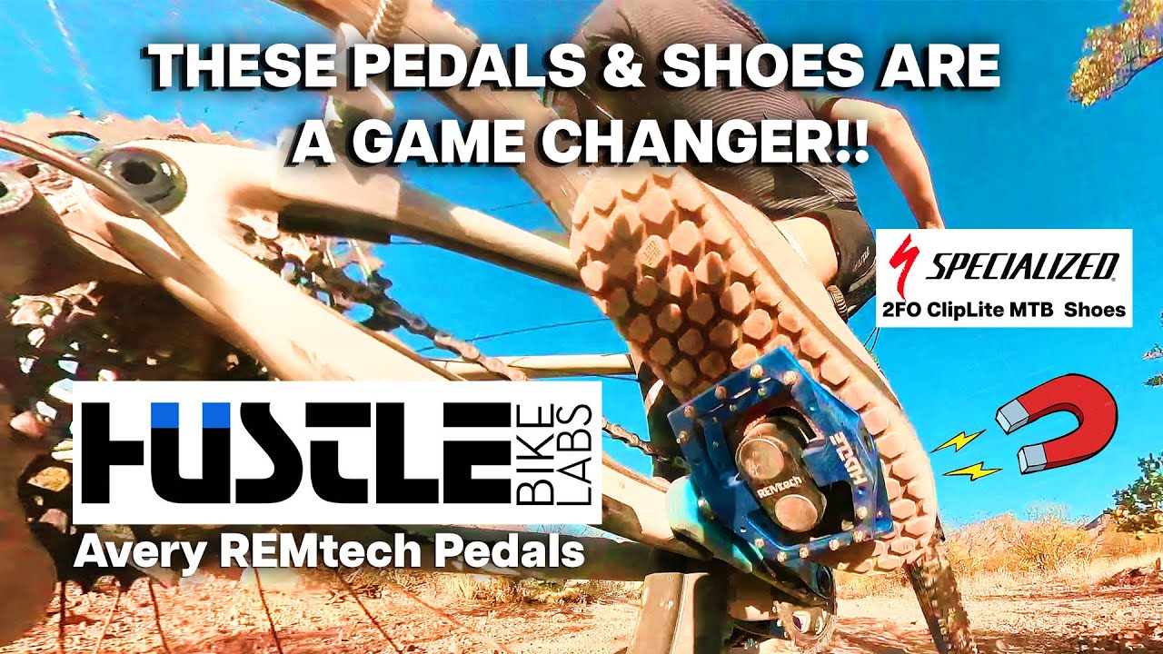 THESE ARE A GAME CHANGER! | HUSTLE BIKE LABS  MAGNETIC PEDALS| 2FO Cliplite MTB Shoes !⛰️🚴🏼‍♂️💪🏼🌵