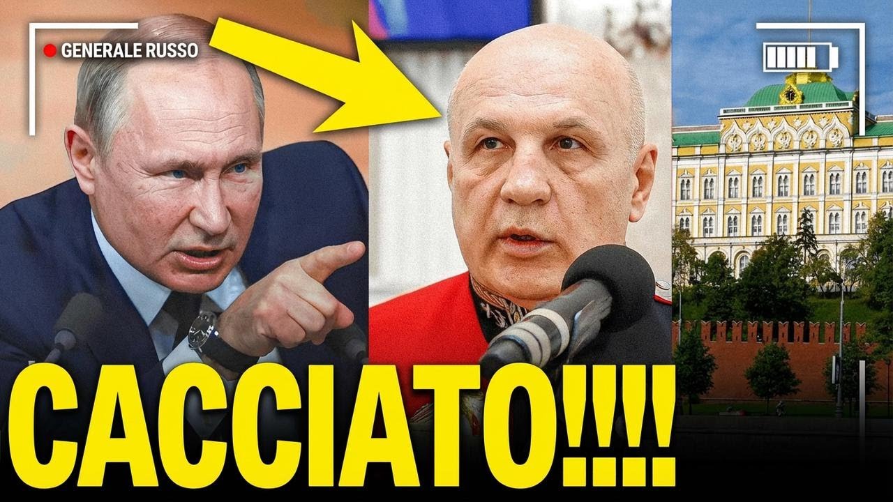 Putin caccia un generale russo dal Cremlino
