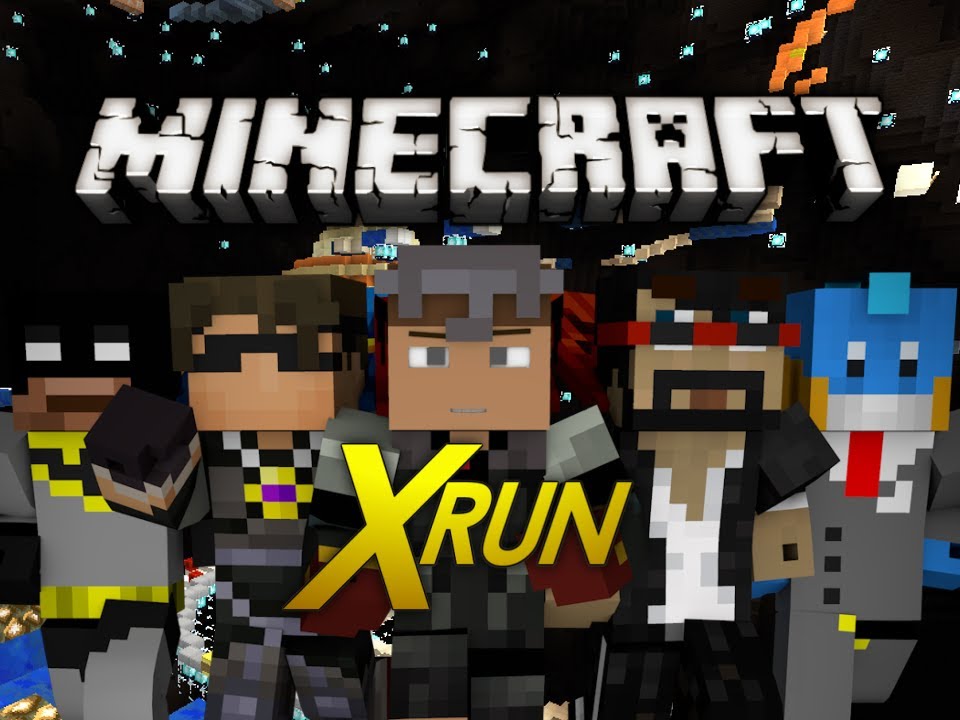 Minecraft Mini Game: X-Run! w/ SkyDoesMinecraft, CaptainSparklez, & Co. (2)