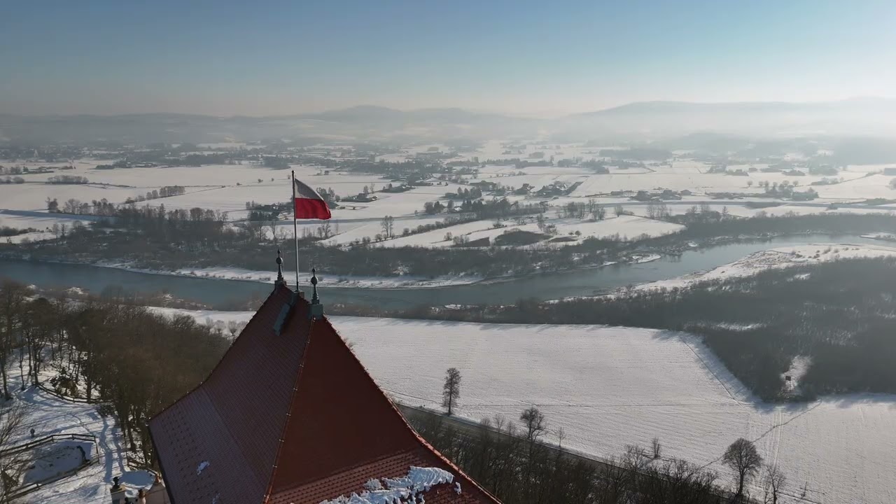 Dunajec w zimowej odsłonie - Melsztyn 4K