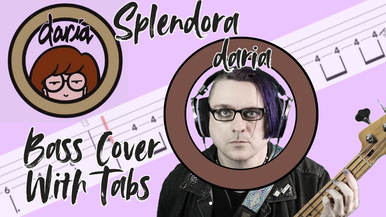 Daria (Official MTV Theme) - Splendora Bass Cover (with tabs)