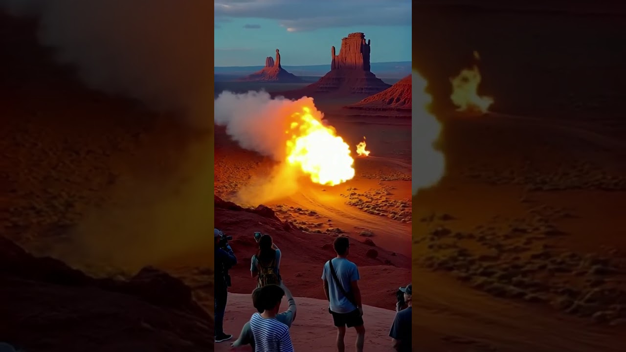 Insane Hollywood Movie Explosion in Monument Valley! 💥