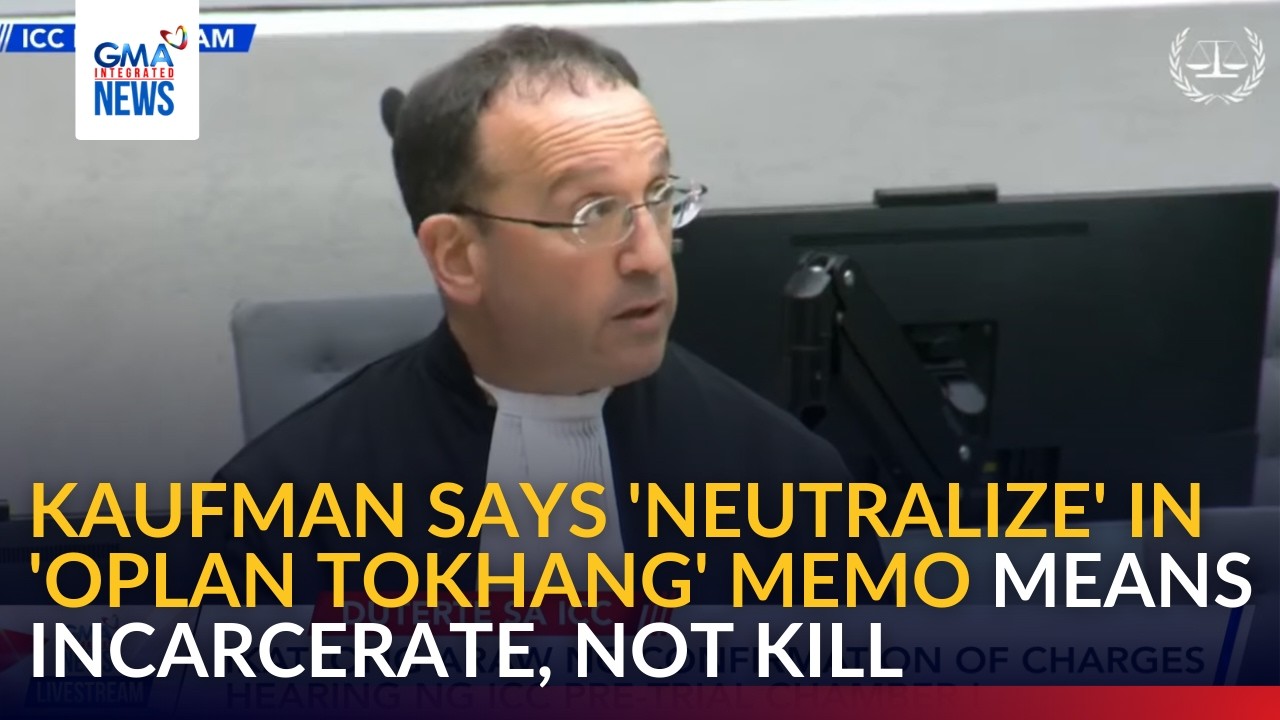 Kaufman says 'neutralize' in 'Oplan Tokhang' memo means incarcerate, not kill | GMA Integrated News