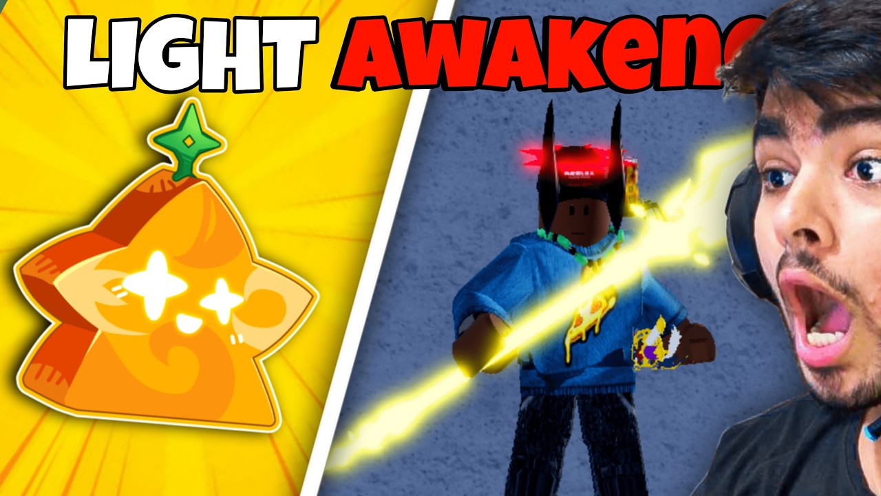 I Awakened LIGHT Fruit To Become Overpowered In Bloxfruits! [in hindi]