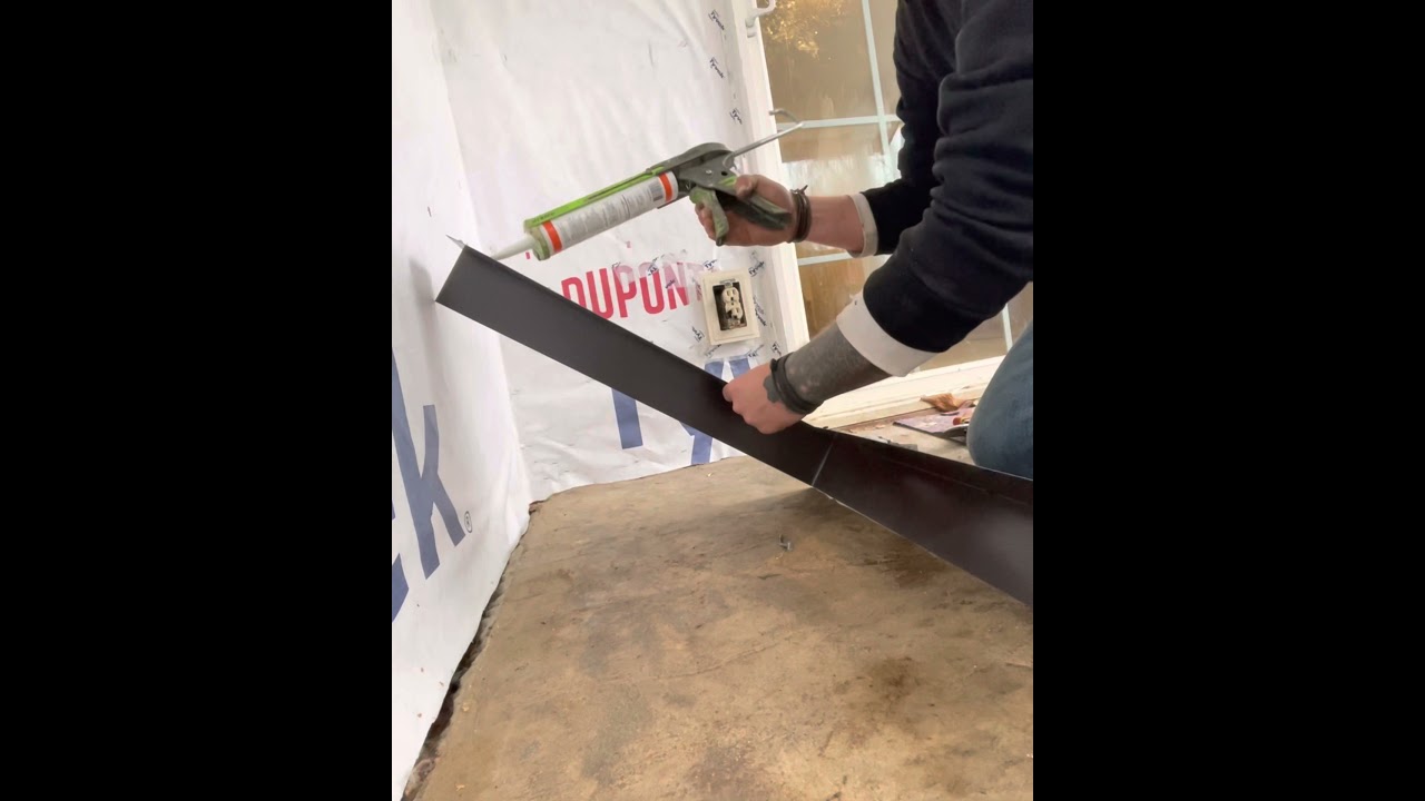 Flashing siding to concrete