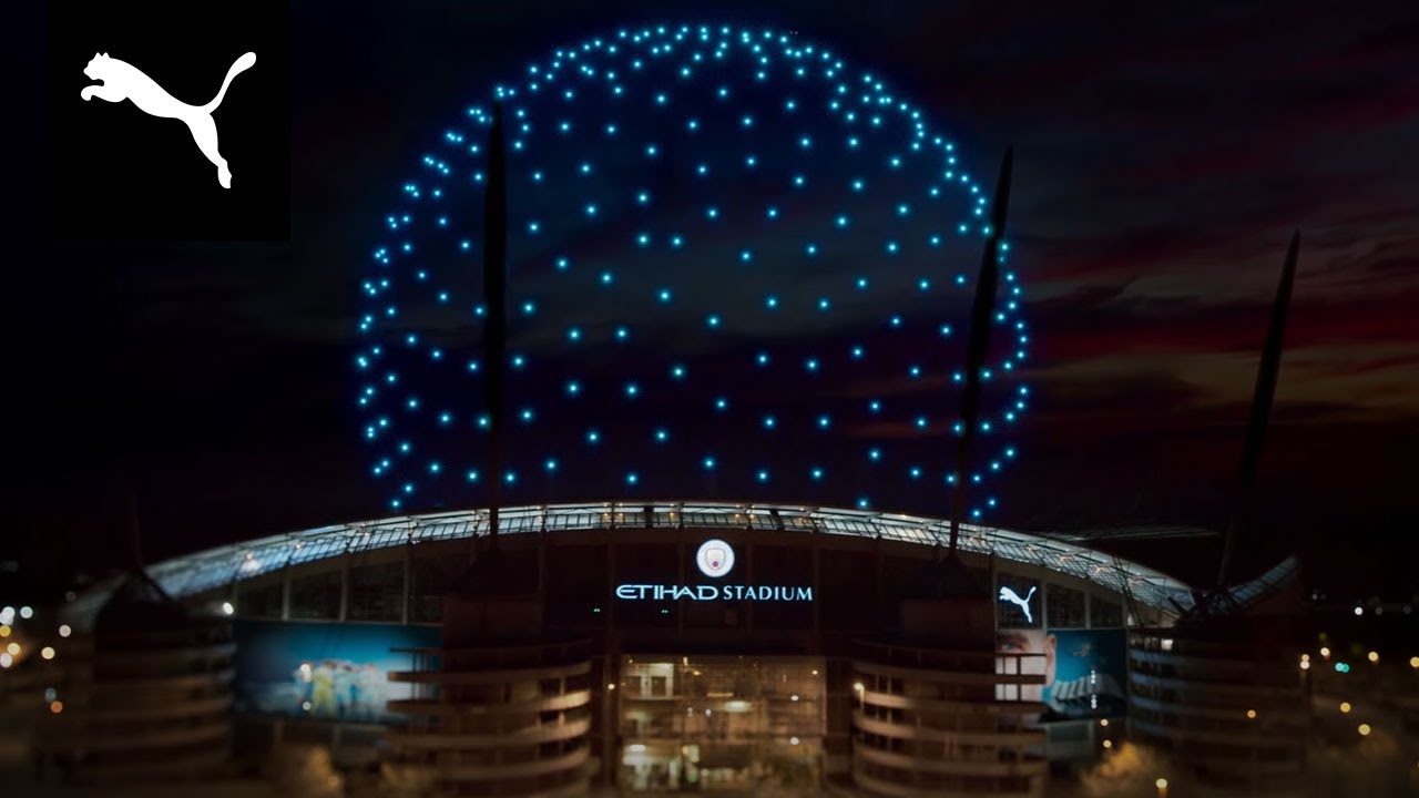 Night of the Blue Moon: PUMA Unveil 300 Drone Show to Celebrate Manchester City’s 21/22 League Title