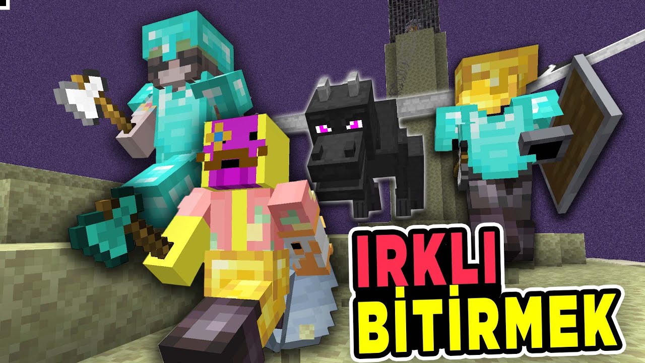 Farklı Irklarla Başlayarak Oyunu Bitirmek! (Enderman, Elitralı, Kedi..)