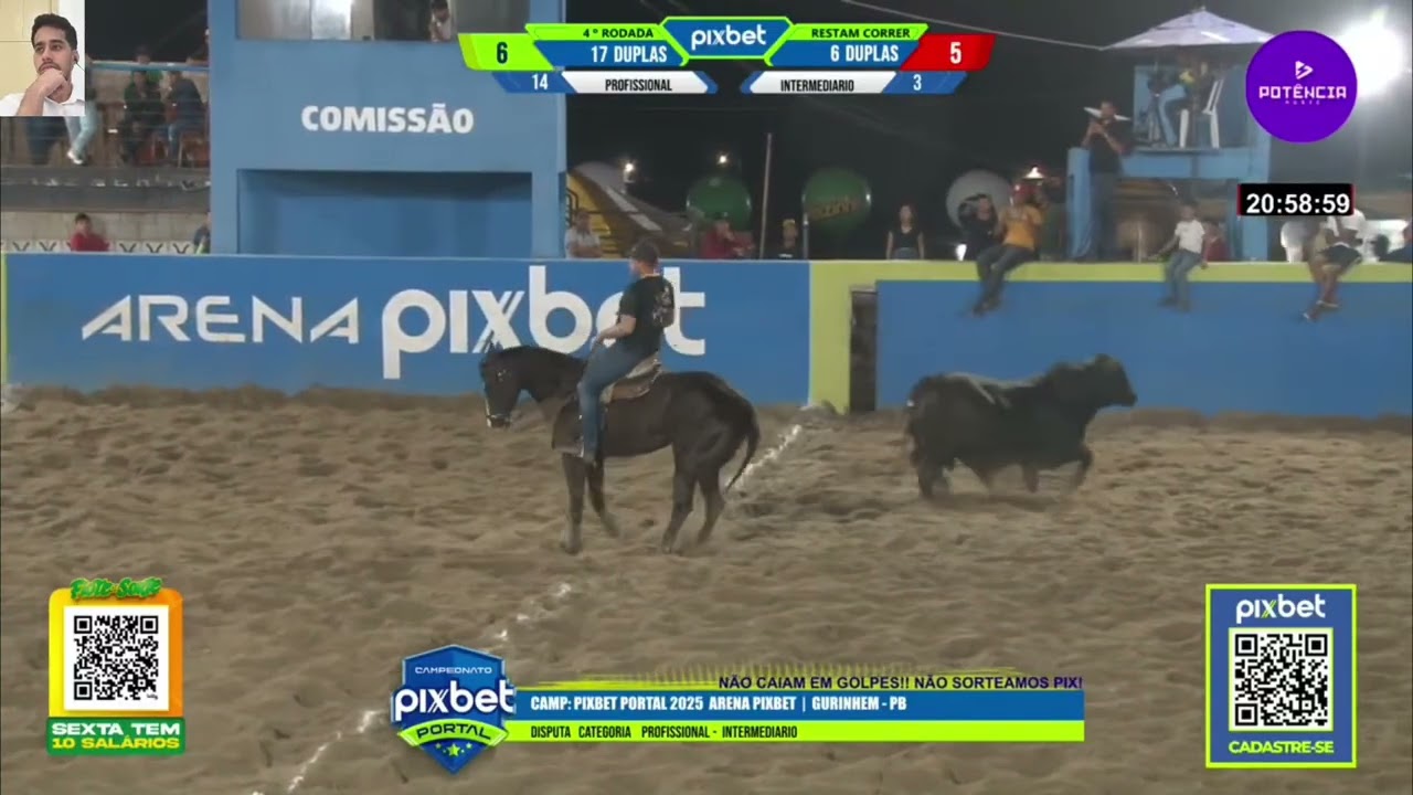 DISPUTA PROFISSIONAL NA ARENA PIXBET GURINH&Eacute;M-PB| ABERTURA CAMPEONATO PORTAL VAQUEJADA 2026