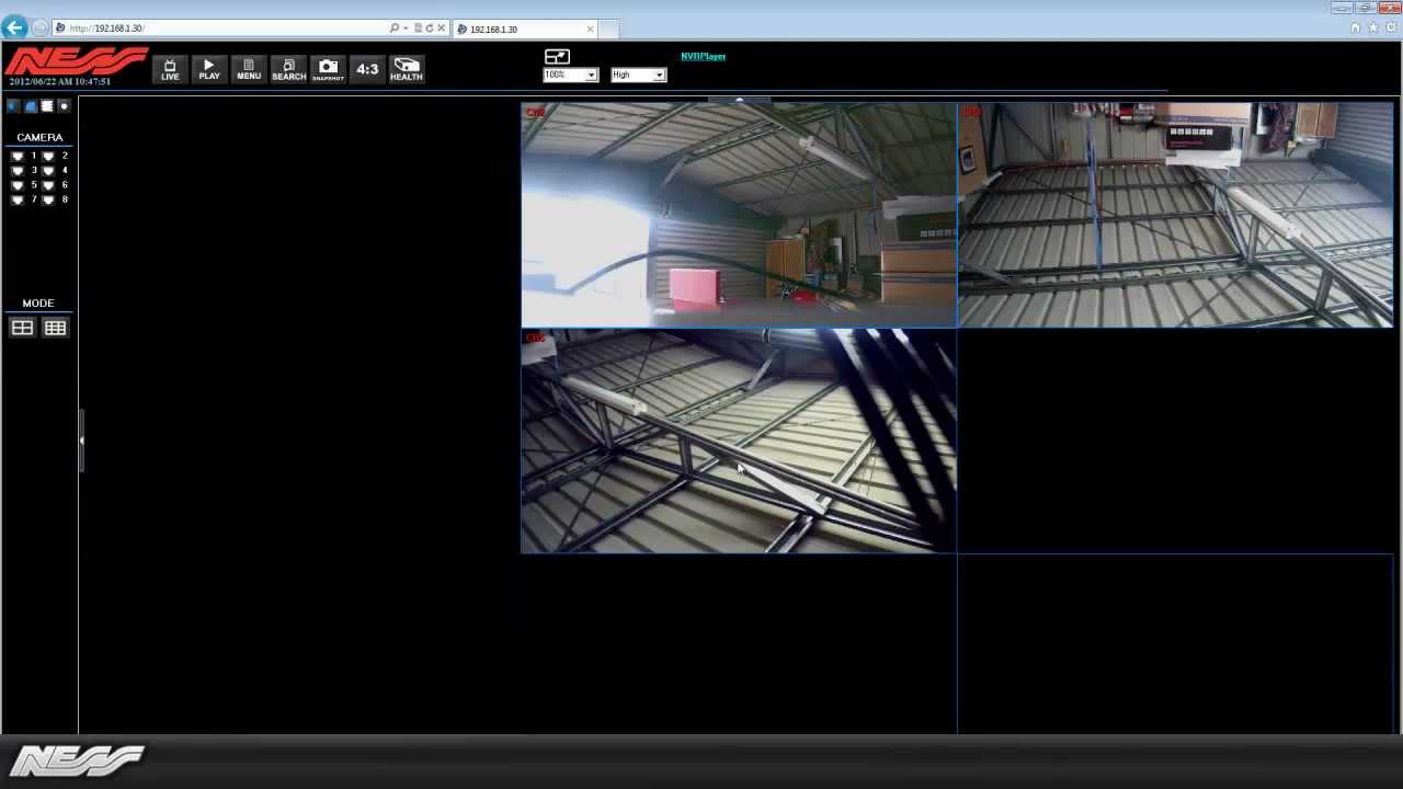 How to enable the active x control to view the Ness AutoIP NVS