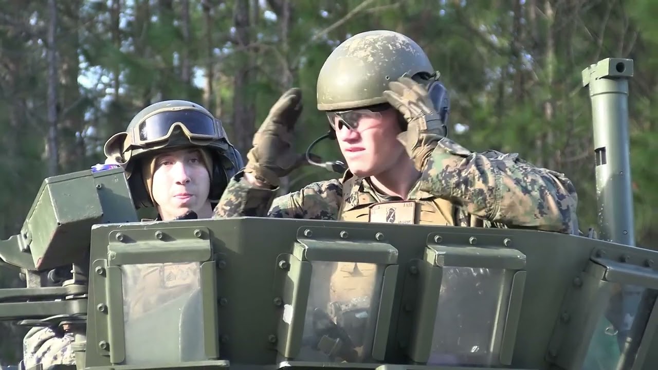 U.S. Marines with 2nd Light Armored Reconnaissance Battalion
