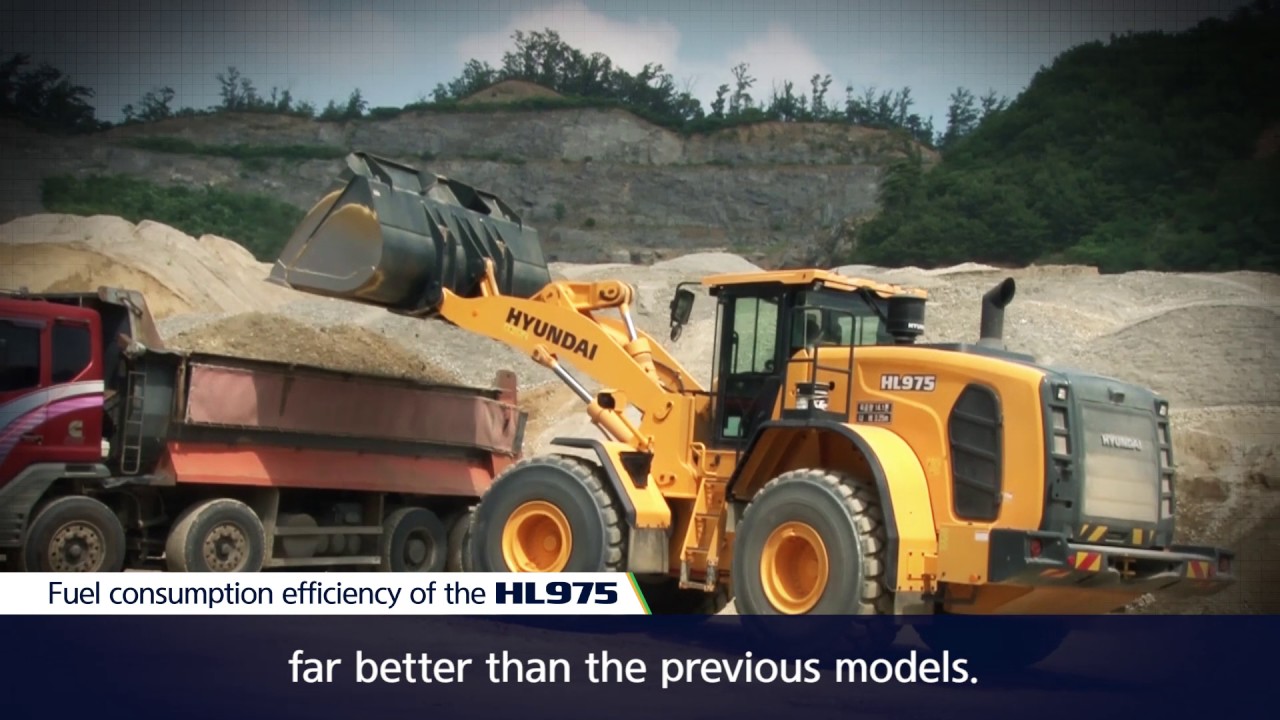 New HL975 Hyundai wheel loader is more reliable, more serviceability.