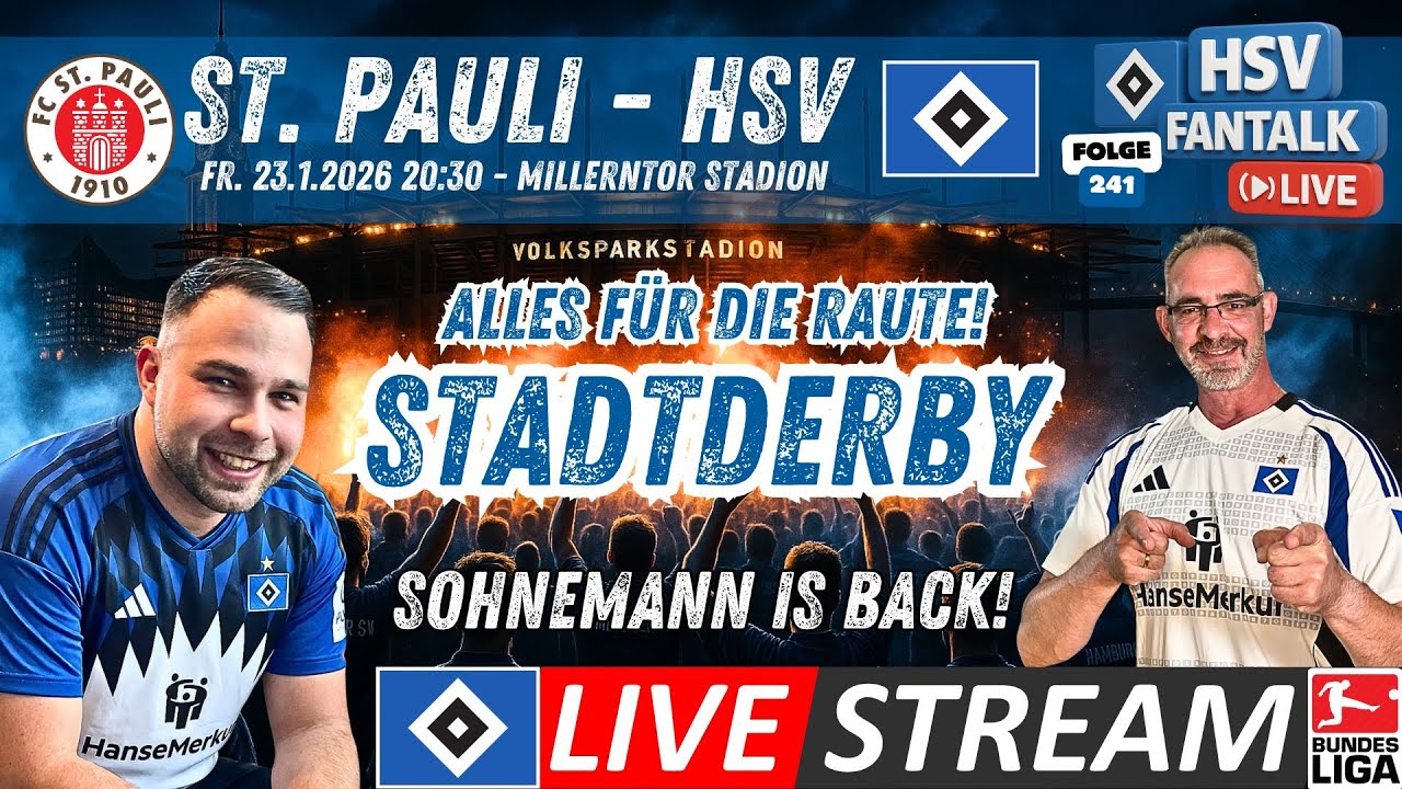 STADTDERBY ST. PAULI vs HSV | DIE STADT GEHÖRT UNS | SOHNEMANN IS BACK 💙🤍🖤 HSV Fantalk 241