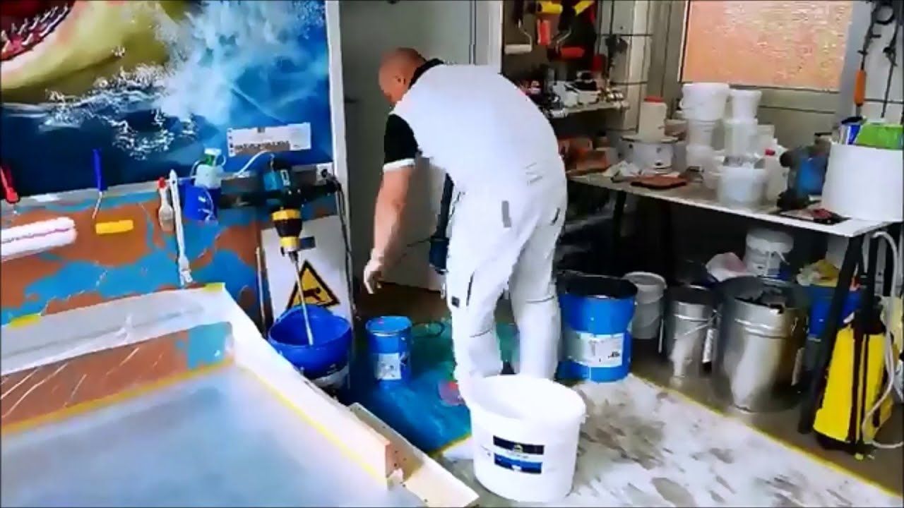 Epoxy Glitter Floor in Mannheim | Glitzer Boden selber machen