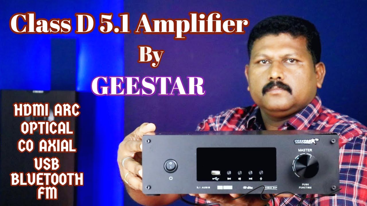 GEESTAR Budget 5.1 class D DOLBY DTS Amplifier #projectwonders