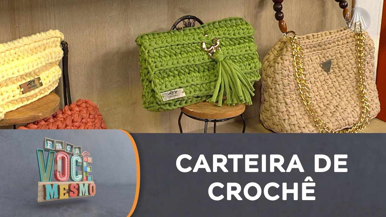 Carteira 3 em 1 em crochê | Prática, estilosa e fácil de fazer
