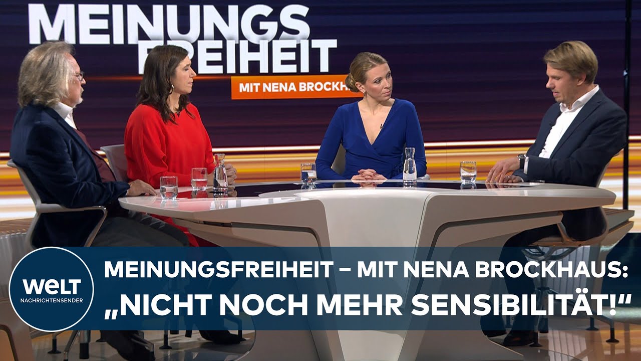 WELT-Talk MEINUNGSFREIHEIT: &bdquo;Nicht noch mehr sensible M&auml;nner!&ldquo; Ganze Sendung mit Nena Brockhaus