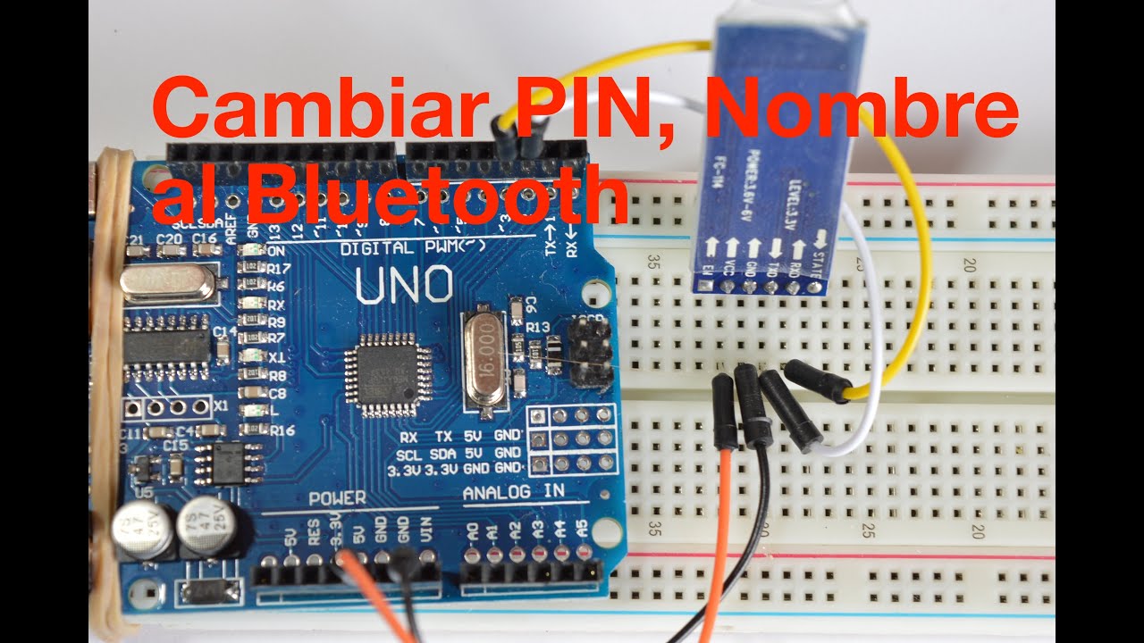 ✅ Cambiar Nombre y Pin del Bluetooth HC06 (Con Arduino)