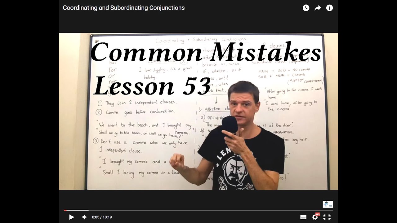 The most common mistakes in English. Lesson 53