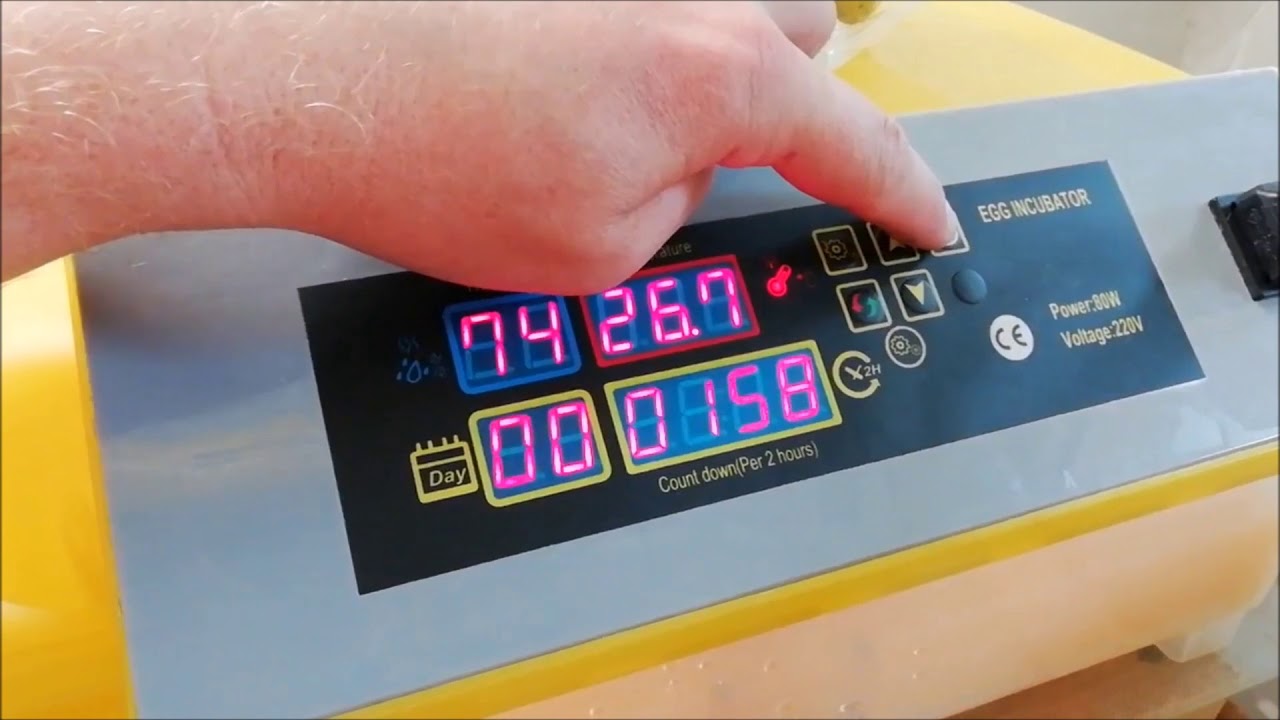 Nastavení líhně 48/96 INCUBATOR