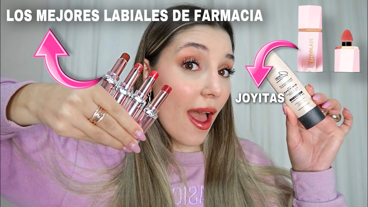 LOS MEJORES LABIALES DE FARMACIA + JOYITAS SHEGLAM Y AREX