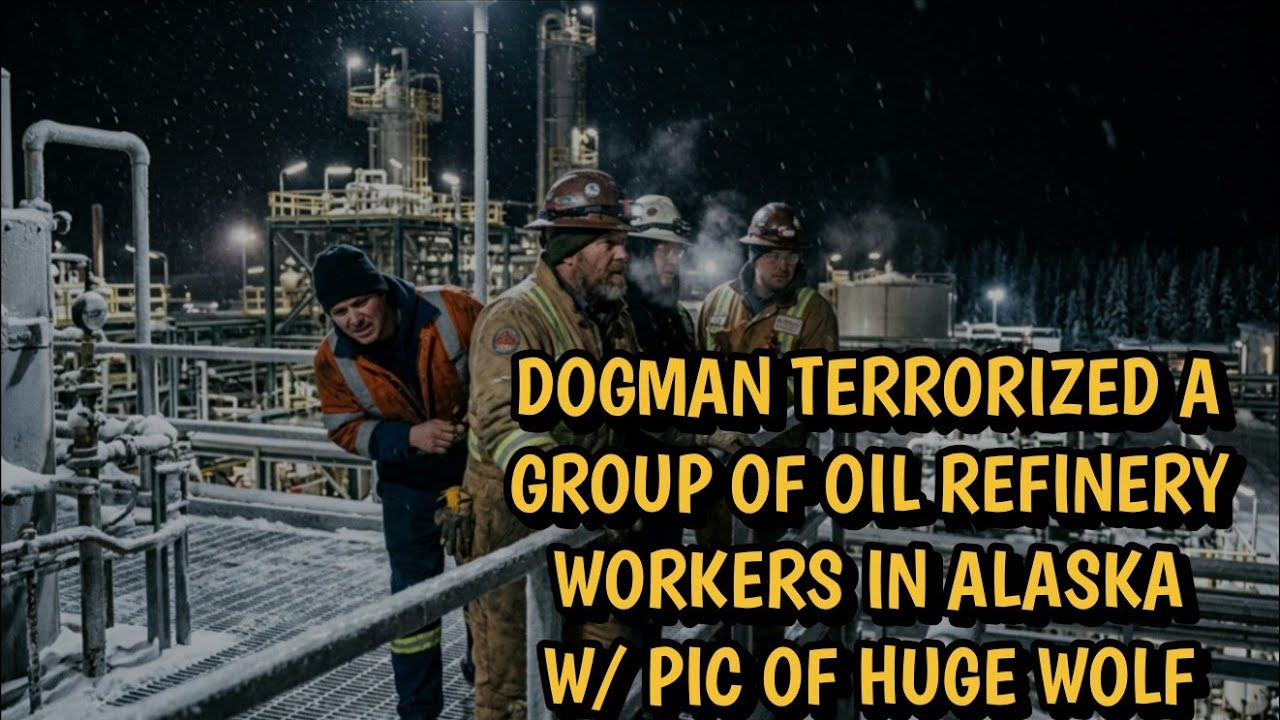 Догмен запугал группу рабочих нефтеперерабатывающего завода в дикой местности Аляски фотографией ...