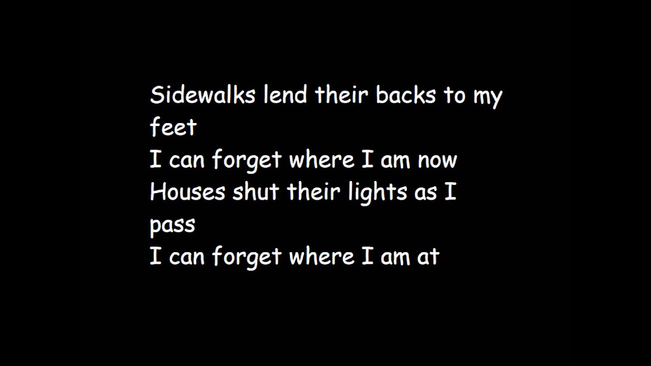 Armor For Sleep | My Town | Lyrics