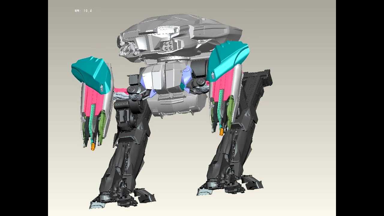 RoboCop ED-209 collectible (developed by threezero) articulation