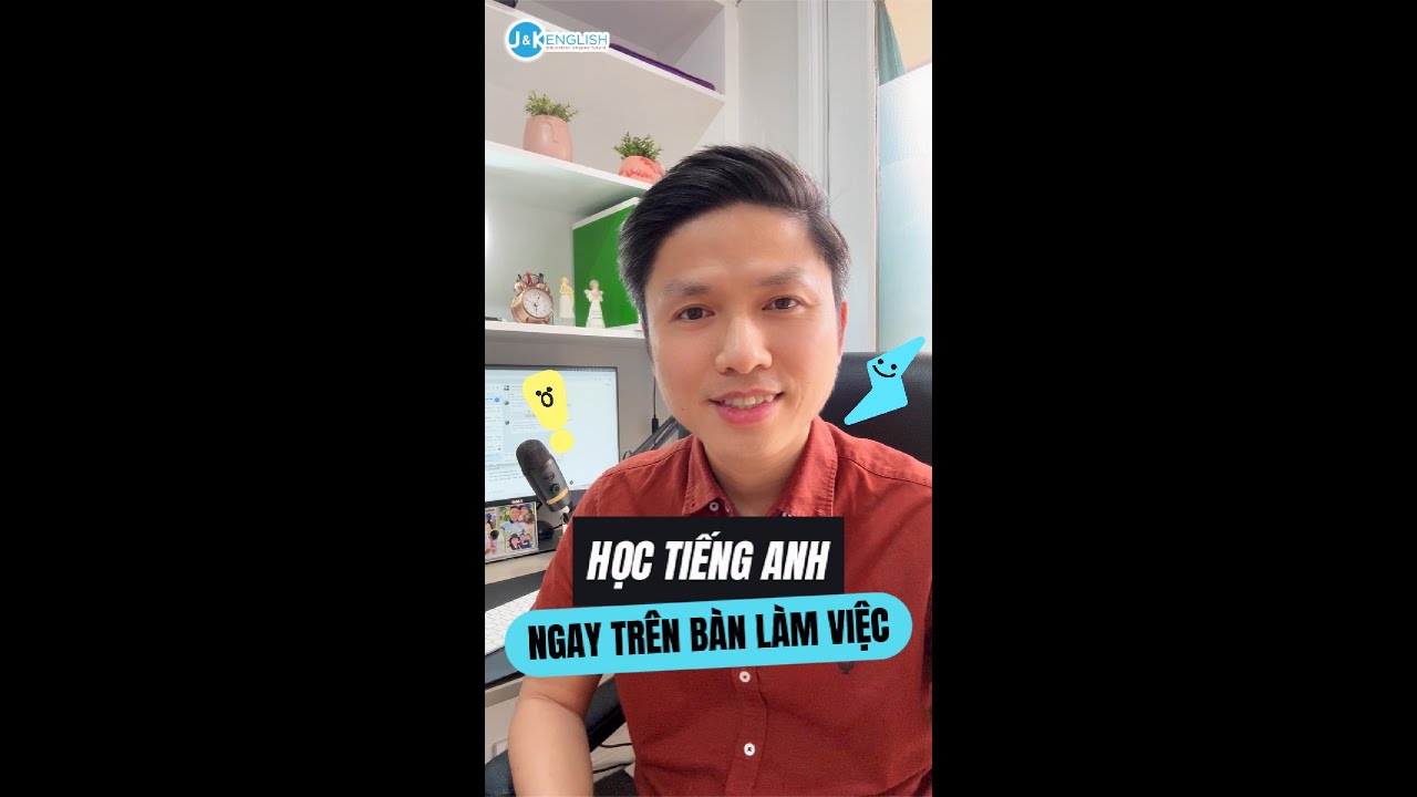 Chỉ cần ngồi tại bàn làm việc cũng có thể học tiếng Anh được theo cách này 👇