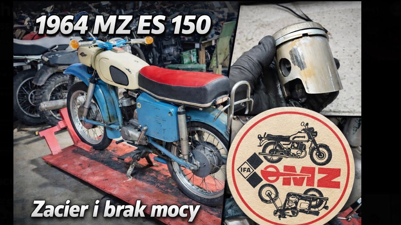 MZ ES 150 z 1964 na podnośniku #tajnymagazynddr 