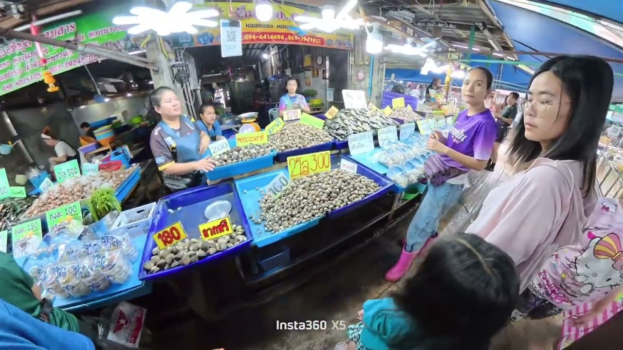 เดินเที่ยวตลาดแสมสาร สัตหีบ ชลบุรี