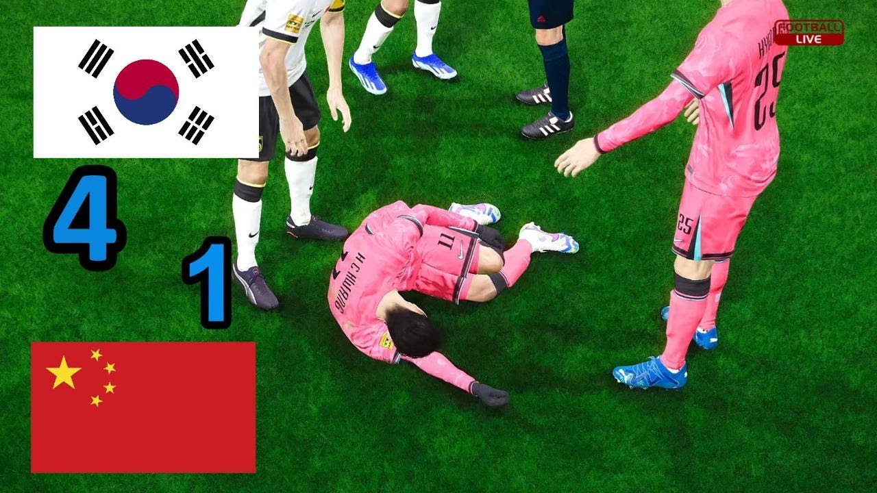 한국 대 중국 - 2026 축구 월드컵 결승전 - 🤣실력 차이가 너무 크네요!!!🤣
