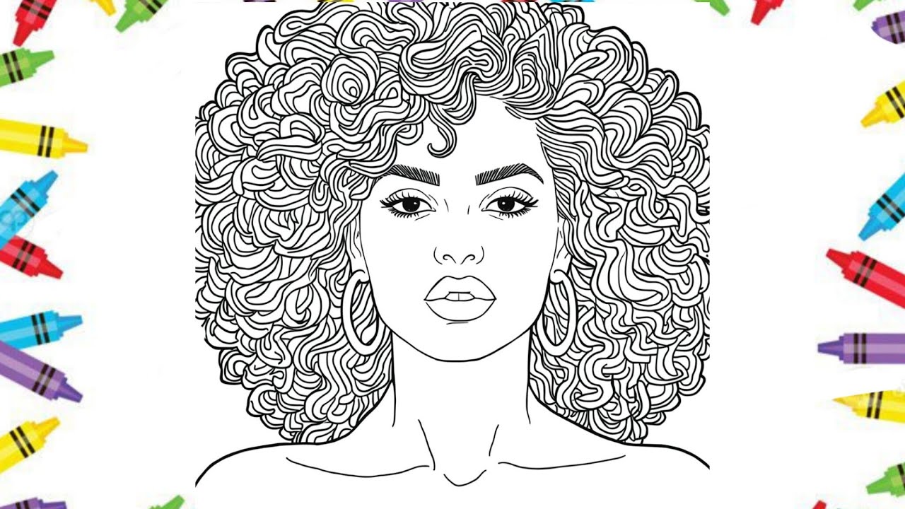Clean Coloring of a Woman’s Face 🎨 | Smooth Digital Coloring Process|coloring with me|coloring book.