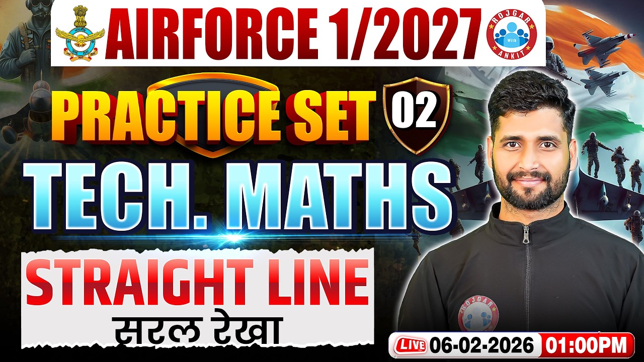 Airforce Maths X Group Classes | Airforce Maths Practice Set | Straight Line | Maths For Airforce