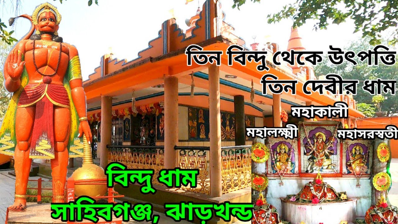বিন্দু ধাম-তিন বিন্দু রক্তের ধাম  I Bindubasini temple I Barharwa Sahibganj Jharkhand