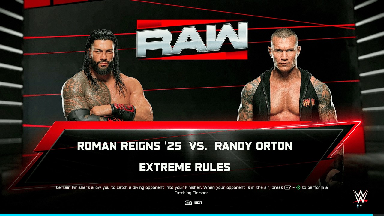 WWE 2K25 — Роман Рейнс против Рэнди Ортона — Убийца легенд против Вождя племени