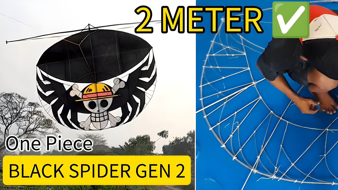 CARA MEMBUAT LAYANGAN BLACK SPIDER GEN 2