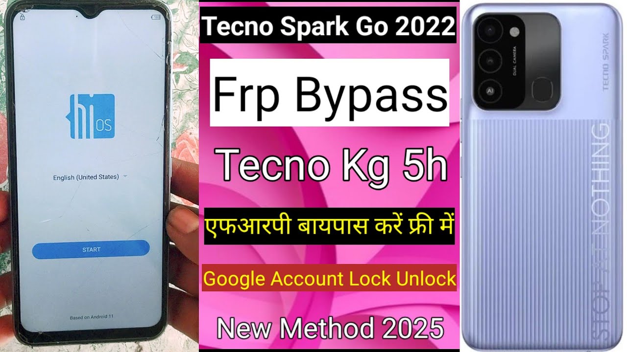 Tecno Spark Go 2022 Frp Bypass |Without Pc | Google Account Lock Unlock -New Method 2025 Tecno KG 5h