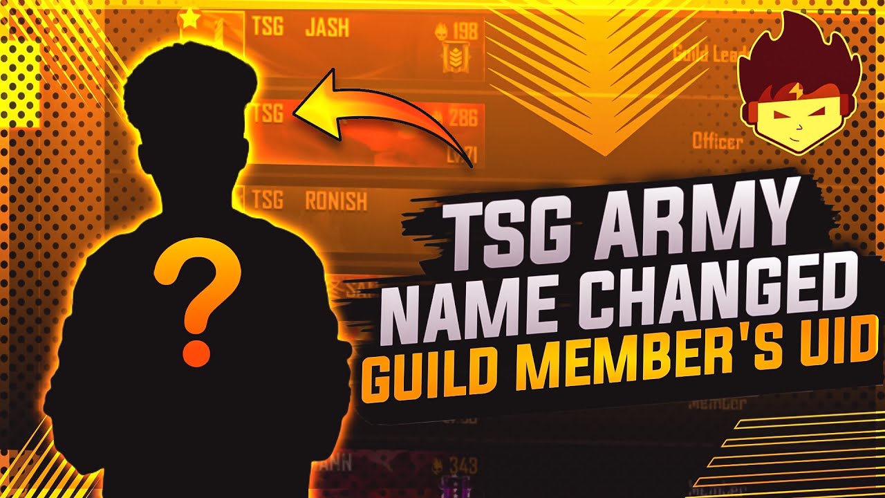 Tsg Army Name Changed || All Guild Member's Uid Revealed || One Of Top Guilds In India ||