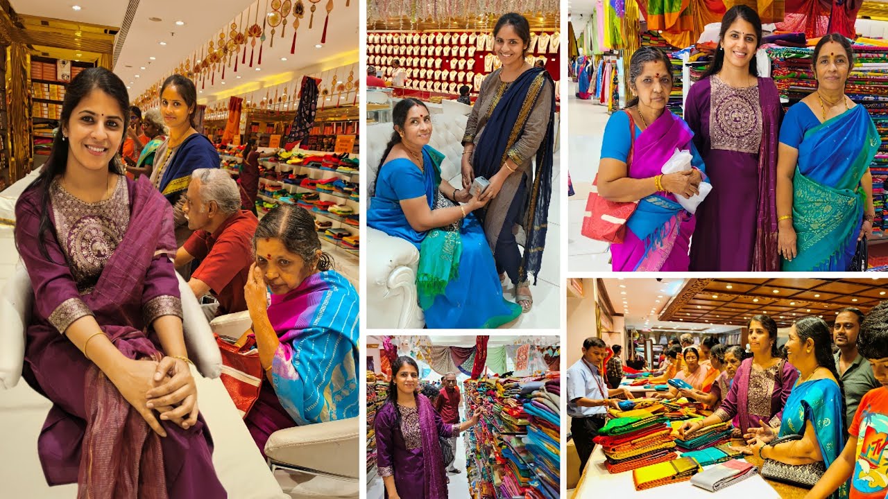 எங்க வீட்டு கல்யாணத்துக்கு எல்லாருக்கும் புடவை 😍 Silk Sarees & Muhurtha Sarees Shopping Vlog