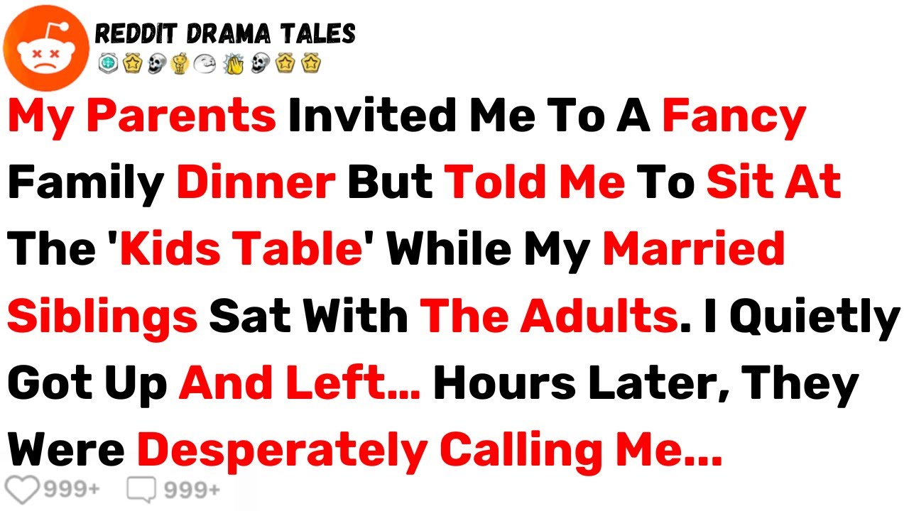 My Parents Invited Me To A Fancy Family Dinner But Told Me To Sit At The... - Best Reddit Stories
