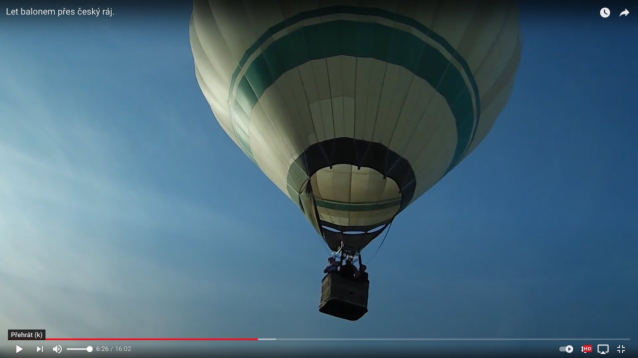 Let balonem přes český ráj.