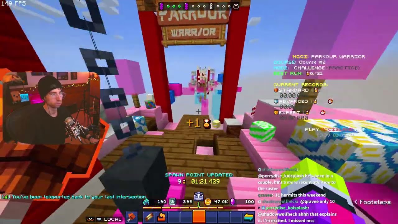 petezahhutt gets top 5 (parkour warrior dojo course 2)