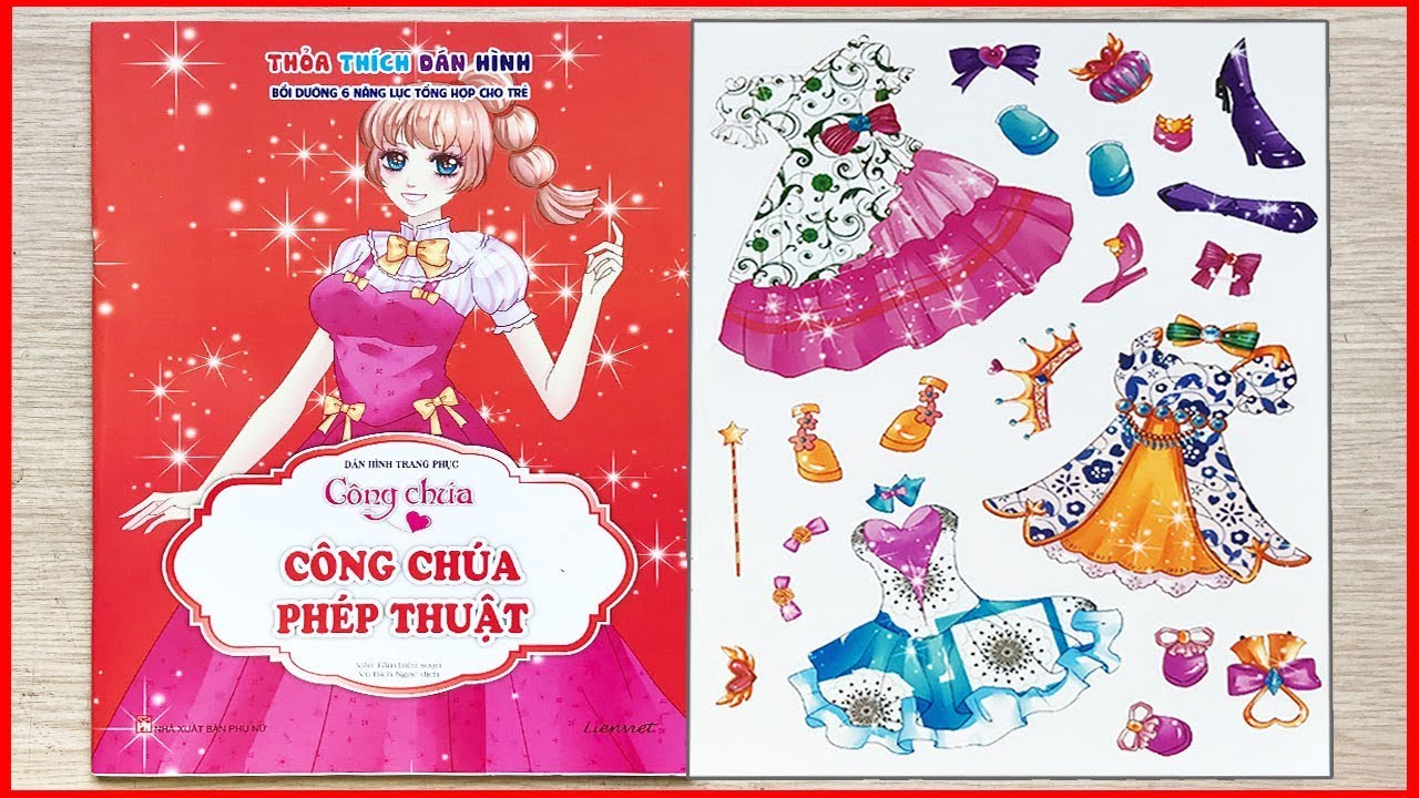 S&Aacute;CH D&Aacute;N H&Igrave;NH TRANG PHỤC C&Ocirc;NG CH&Uacute;A TẬP 4 PH&Ugrave; THỦY PH&Eacute;P THUẬT / Sticker dolly (Chim Xinh)