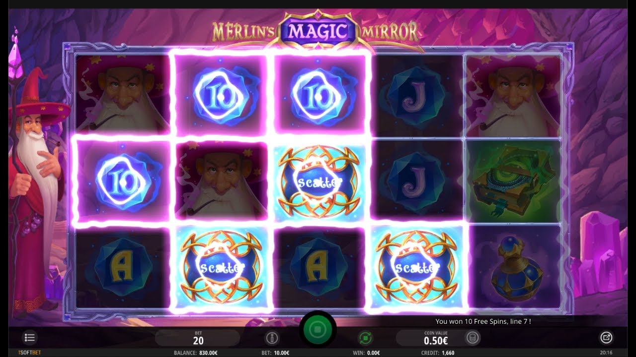 Merlin's Magic Mirror Bonus Feature (iSoftBet)