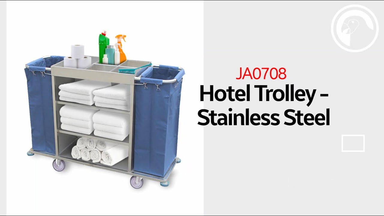 Parrot Products Stainless Steel Hotel Trolley (JA0708)
