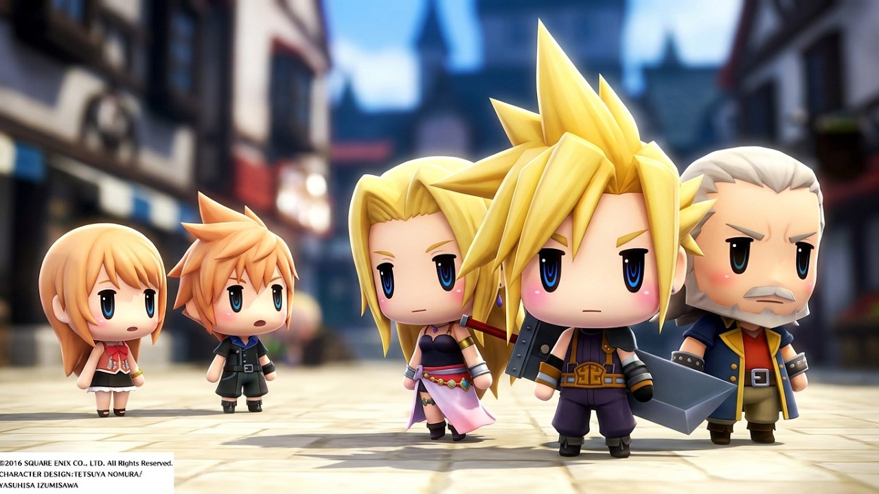 World of Final Fantasy - Meeting Cloud, Celes & Cid PS4